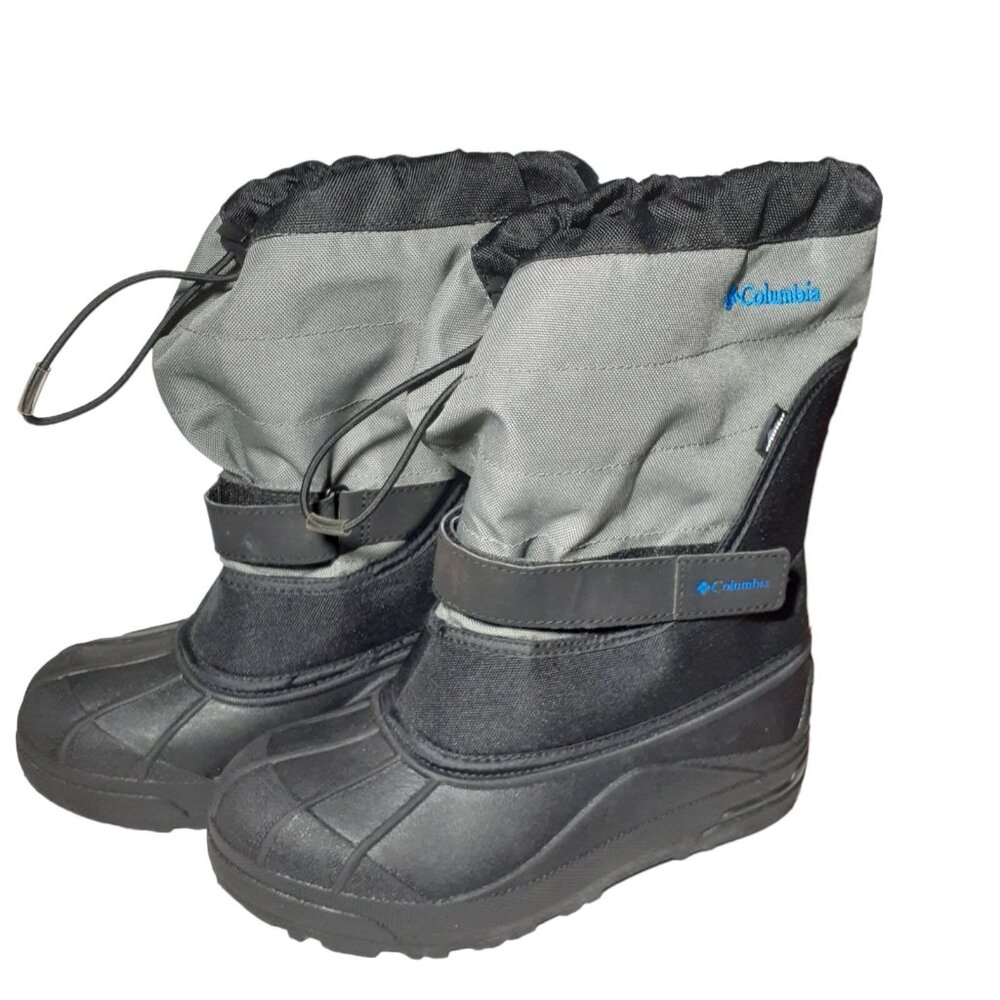 Columbia Powderbug Plus II Boots Youth 5 Winter Snow Pull On Mid Calf
